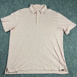 Faherty Cloud Cotton Polo Shirt Mens Size‎ L Striped Casual Golf
